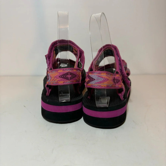 TEVA Women’s Midform Universal Sandals Diamond Festival Fuchsia Shoes Size 5 - Picture 7 of 10